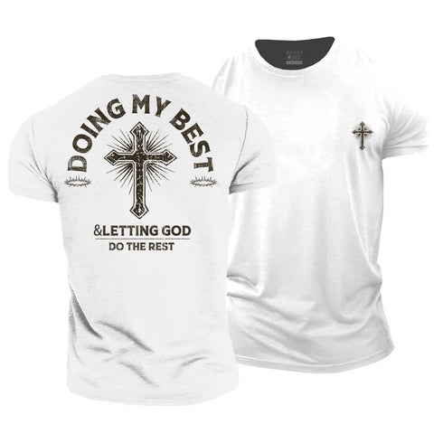 Men's Let God Do The Rest Cotton T-Shirt